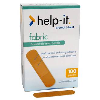 Help-It Fabric Regular Plasters (box/100)